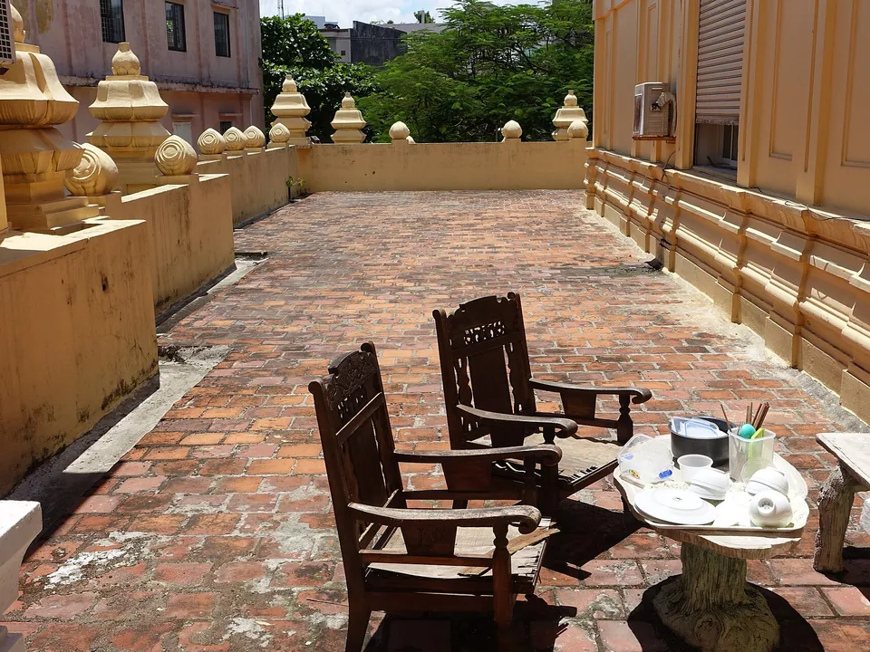 Terrace of the Museum of Cham Sculpture in Da Nang