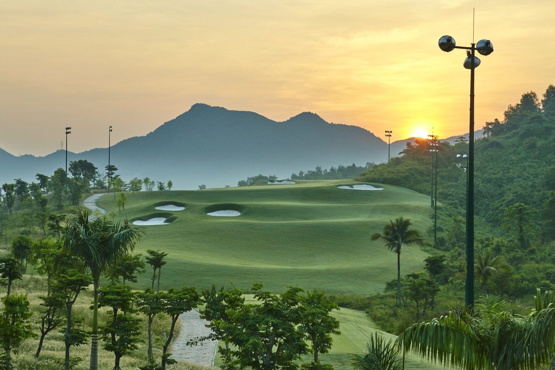 Ba Na Hills Golf Club at sunset