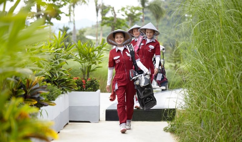 ASEAN Links Golf guide with caddies at Ba Na Hills Golf Club, Vietnam